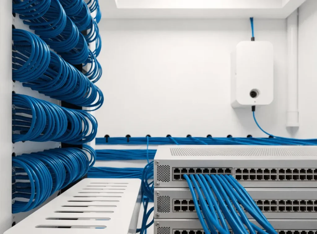 DHK IT network campus technology illustration